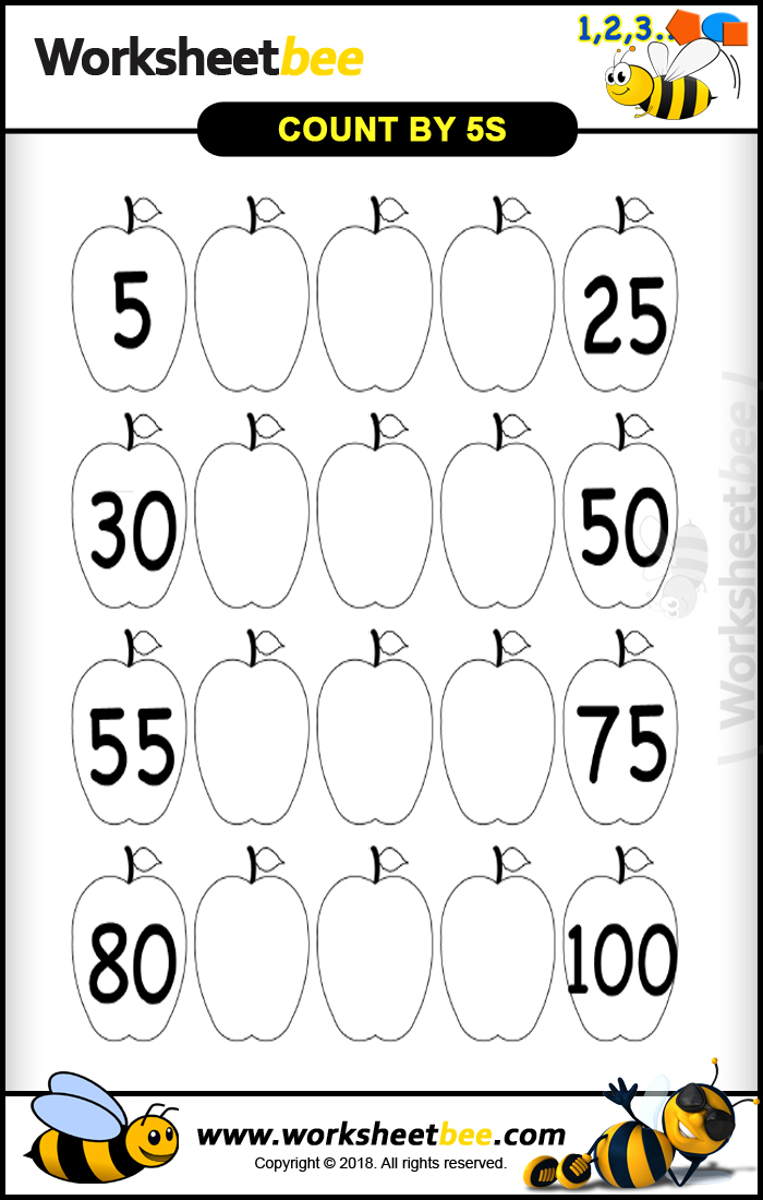 Count By 5s Worksheets Printable Activity Shelter Rezfoods Resep 