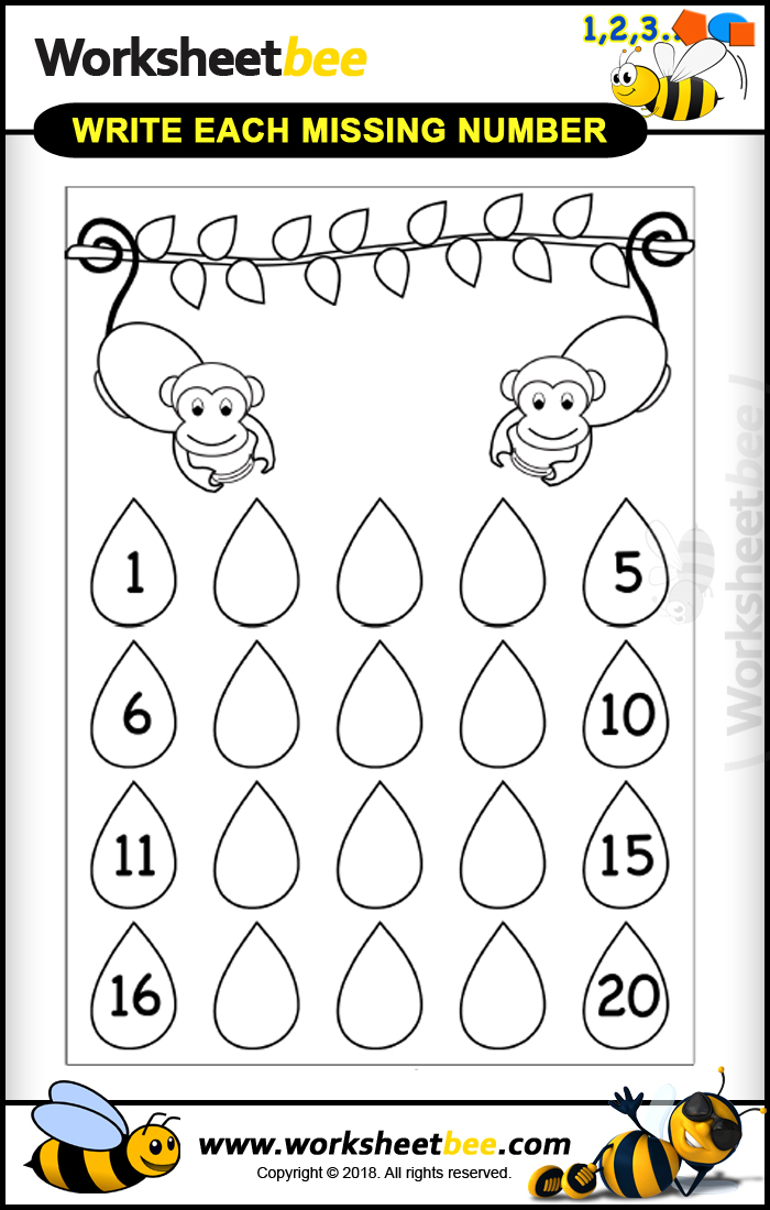 Numbers 1 20 Printable Fun Learning Printable Images