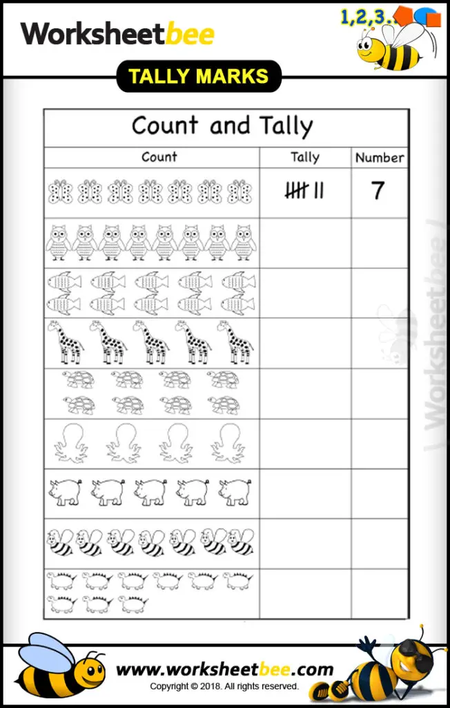 Tally Chart Worksheets For Kids Activity Shelter Printable Tally - Vrogue