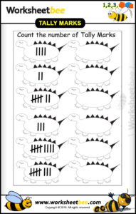 Nice Printable Tally Marks for Kids Turtle Shapes