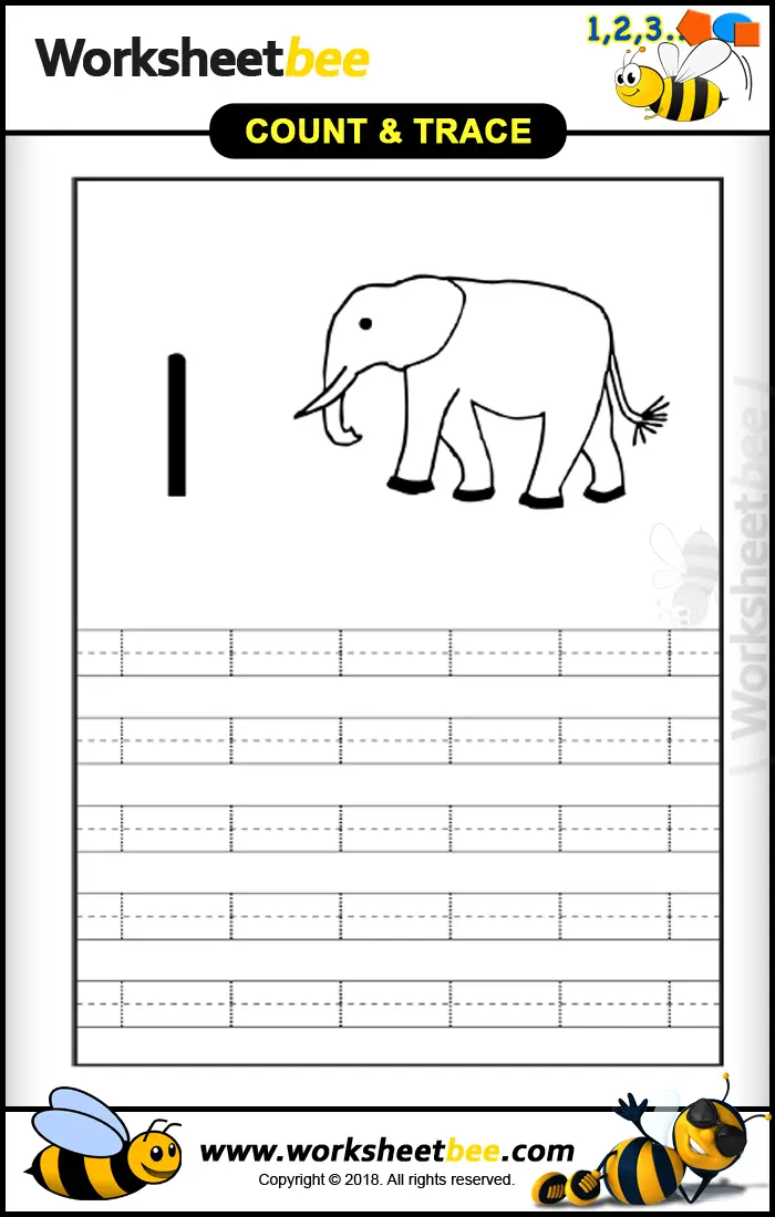 count and trace 1 elephant