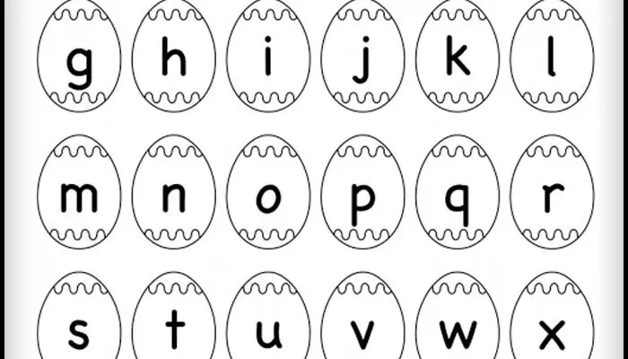 Printable Coloring Worksheet of Small Letters for kids