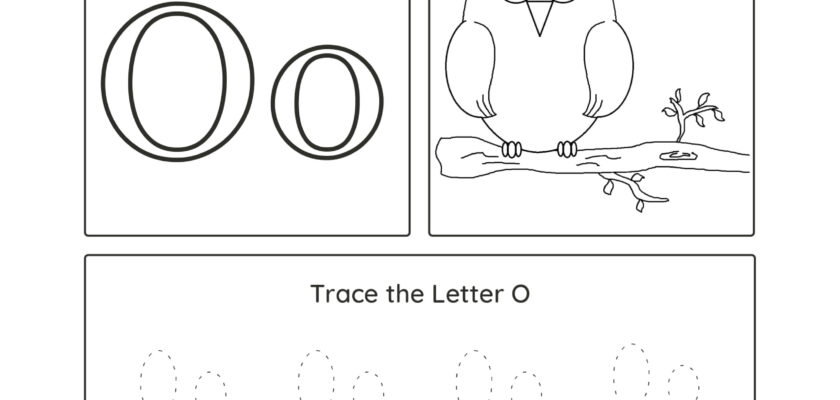 Printable Letter O Uppercase and lowercase tracing sheet for both girls ...